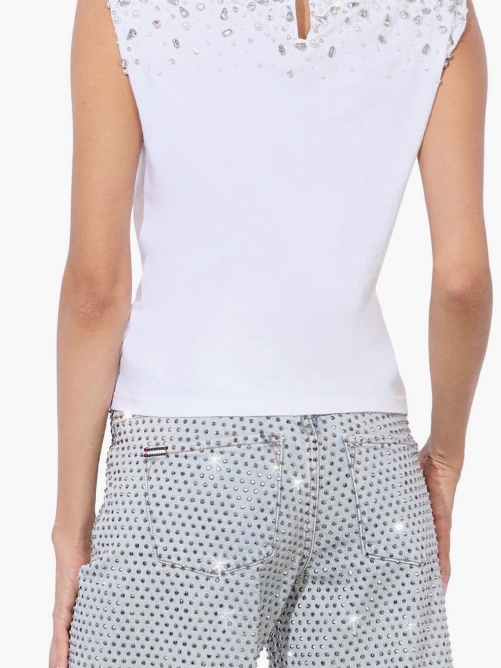 ALICE + OLIVIA
Micah Crystal Detail
Rolling Stones Graphic
Muscle T-Shirt Sz M/L - Picture 2 of 7